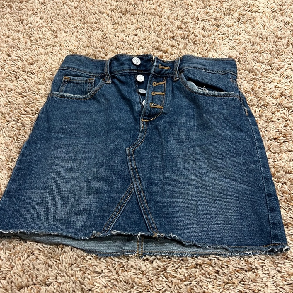 Old navy darkwash jean skirt